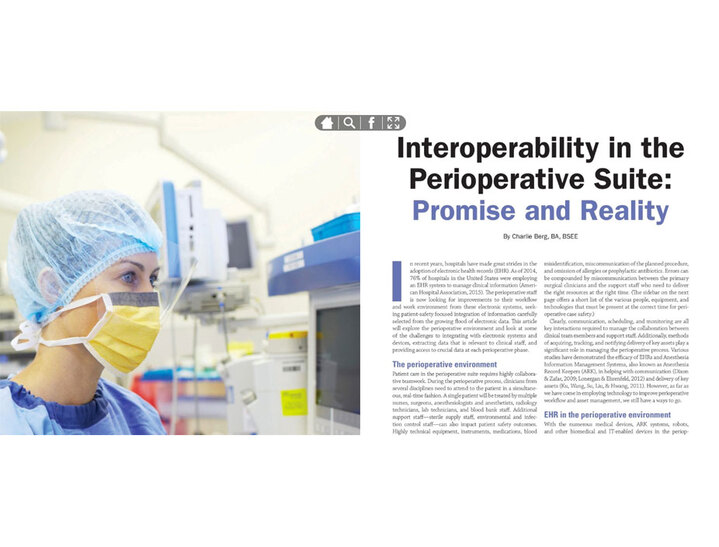 Interoperability in PeriOperative Suite: Promise & Reality Image
